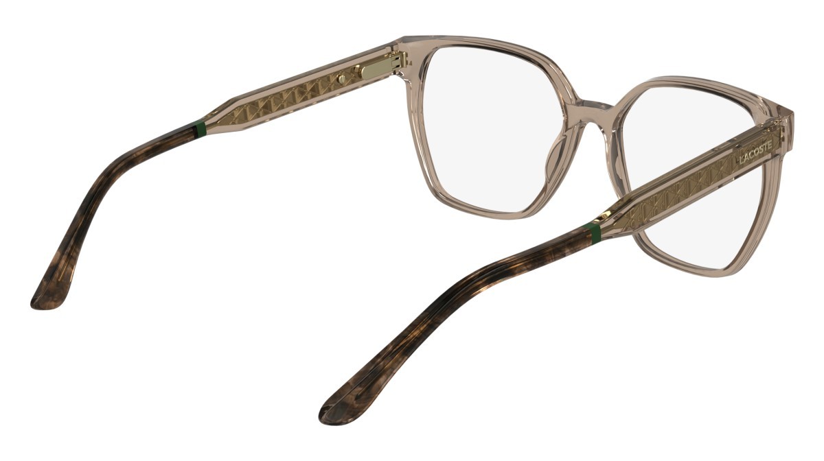 Eyeglasses Lacoste L2978 N (662) color transparent rose shape rectangle 