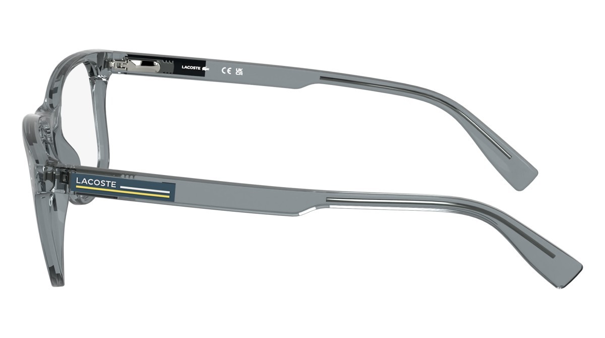 Eyeglasses Lacoste L2979 N (035) color transparent grey shape rectangle 