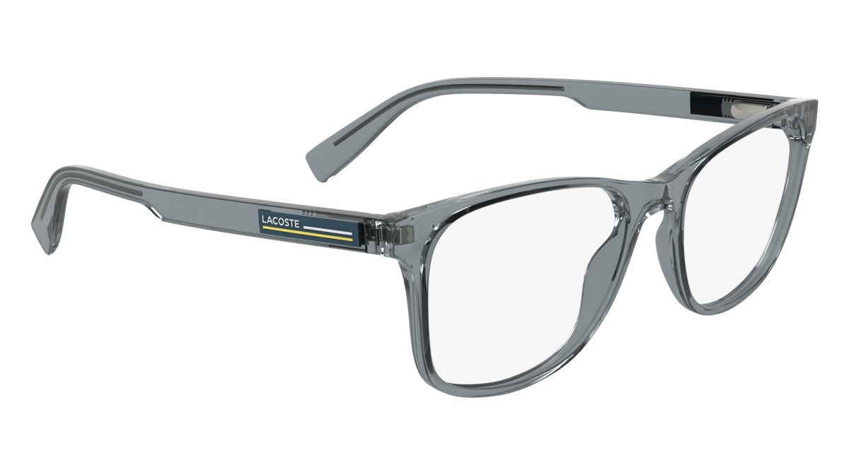 Eyeglasses Lacoste L2979 N (035) color transparent grey shape rectangle 