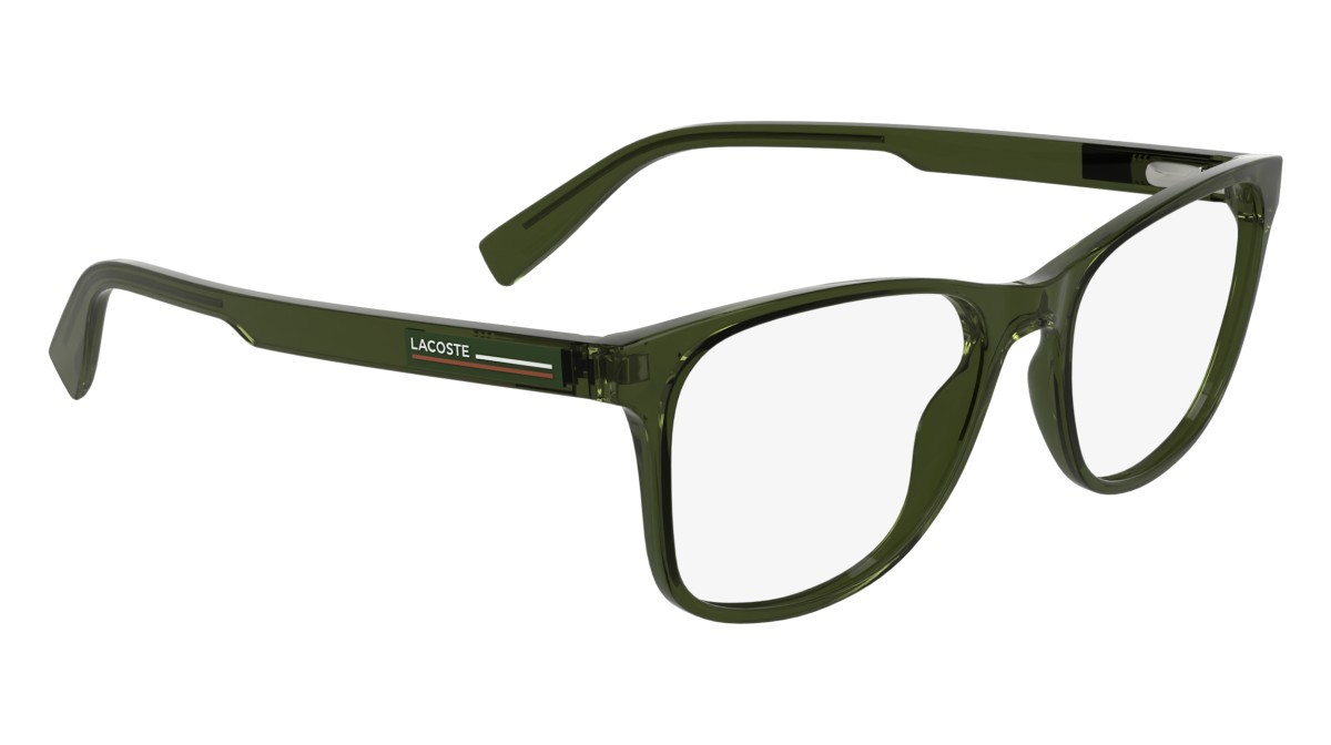 Eyeglasses Lacoste L2979 N (275) color transparent khaki shape rectangle 