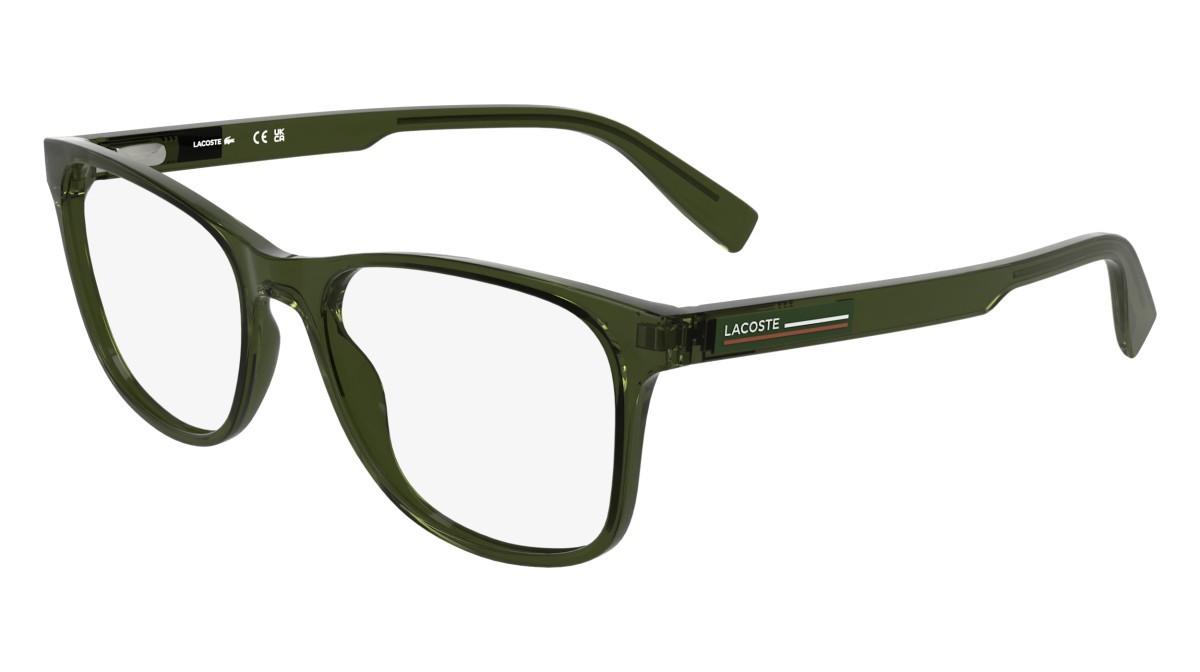 Eyeglasses Lacoste L2979 N (275) color transparent khaki shape rectangle 