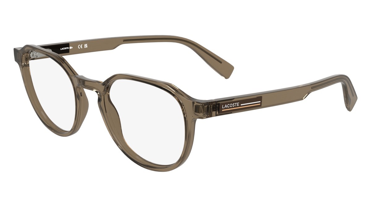 Occhiali da vista Lacoste L2980 N (210) colore transparent brown forma rettangolare 