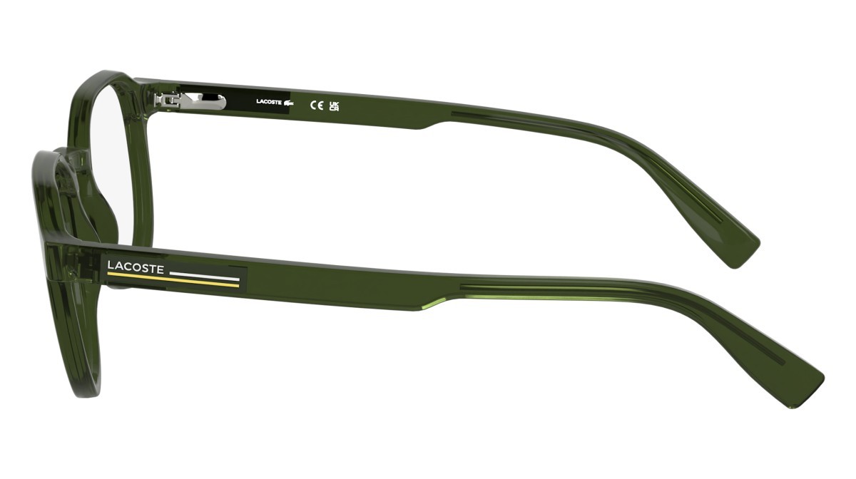 Eyeglasses Lacoste L2980 N (275) color transparent khaki shape rectangle 