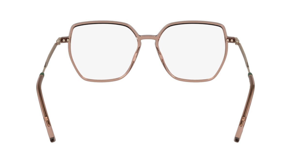 Occhiali da vista Lacoste L2981 (662) colore transparent blush forma rettangolare lenti colore - 4