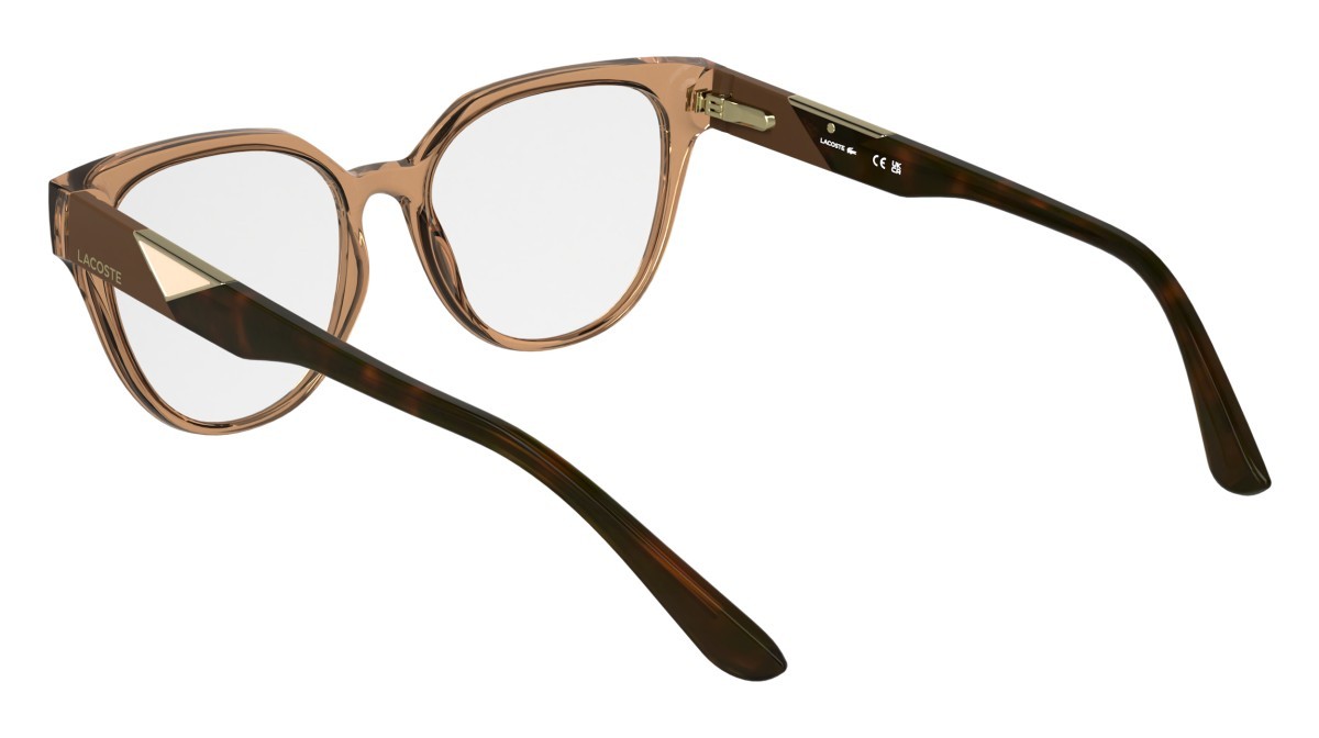 Eyeglasses Lacoste L2982 (204) color transparent brick shape rectangle lenses colore - 4