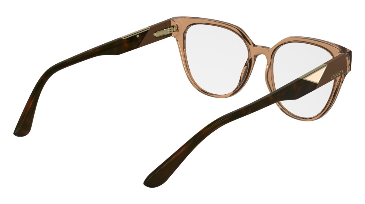 Eyeglasses Lacoste L2982 (204) color transparent brick shape rectangle lenses colore - 4