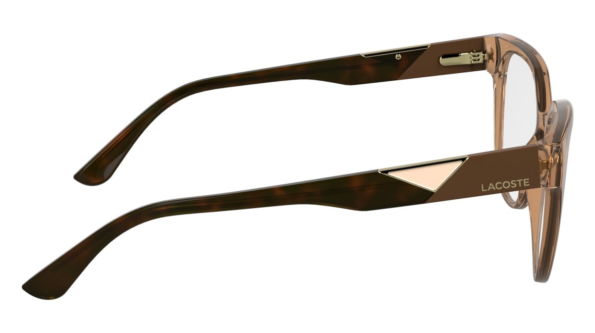 Eyeglasses Lacoste L2982 (204) color transparent brick shape rectangle lenses colore - 4