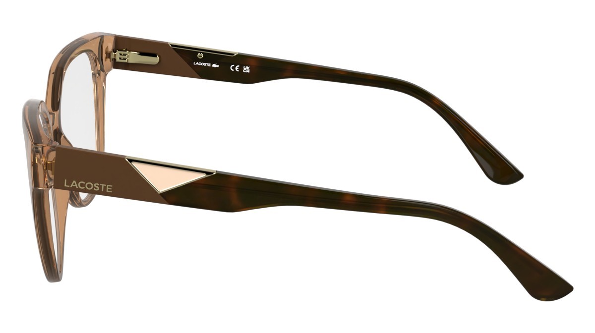 Eyeglasses Lacoste L2982 N (204) color transparent brick shape rectangle 