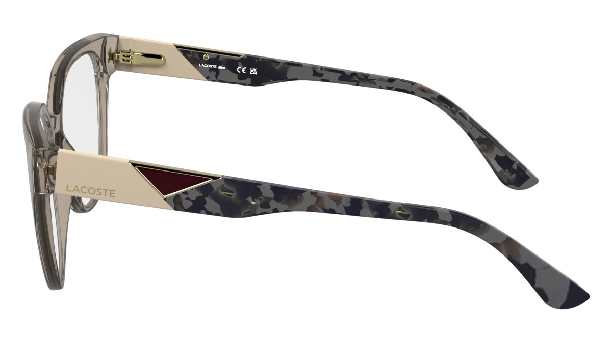 Occhiali da vista Lacoste L2982 N (264) colore transparent beige forma rettangolare 