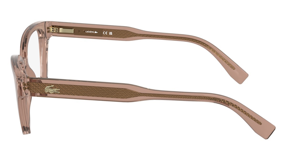 Eyeglasses Lacoste L2983 (662) color transparent blush shape rectangle lenses colore - 4