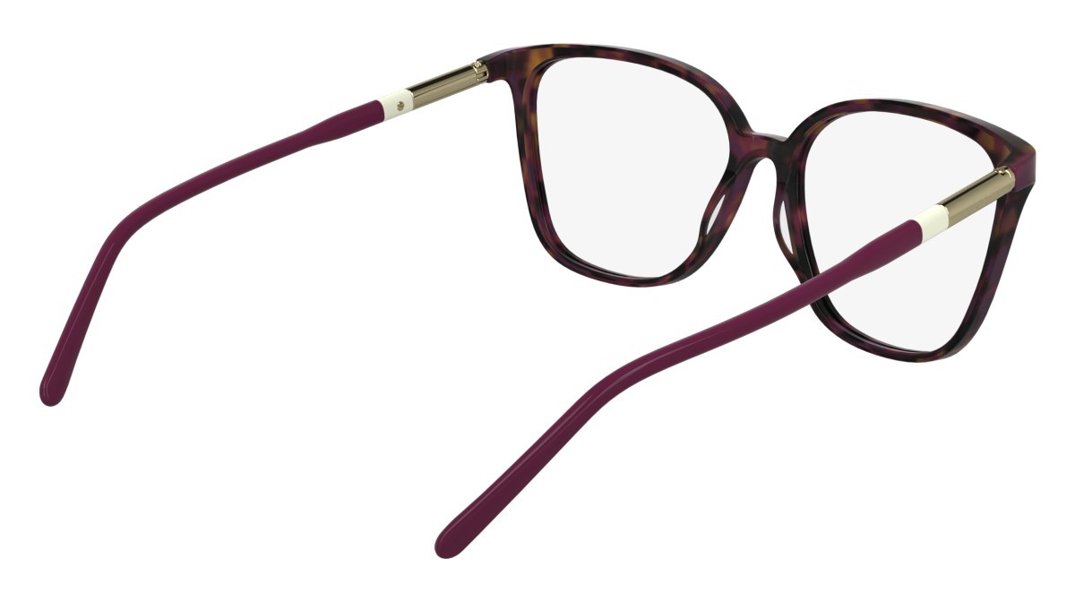 Occhiali da vista Lacoste L2985 (211) colore havana purple forma rettangolare lenti colore - 4