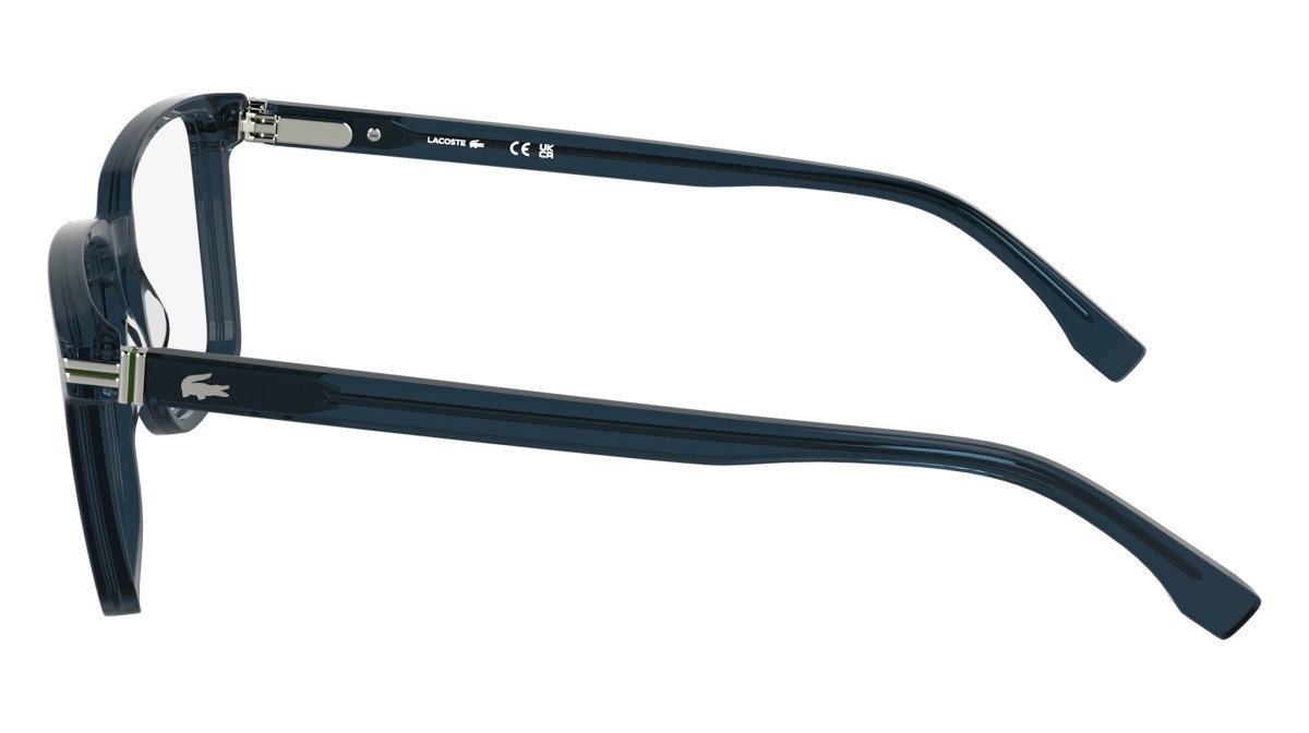 Eyeglasses Lacoste L2986 (410) color transparente blue shape rectangle 