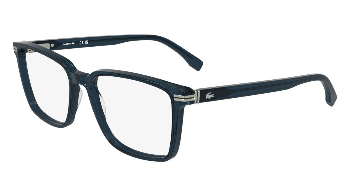 Eyeglasses Lacoste L2986 (410) color transparente blue shape rectangle 