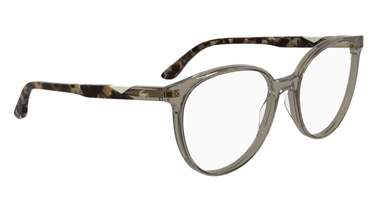 Eyeglasses Lacoste L2987 (038) color transparent light grey shape rectangle lenses colore - 1