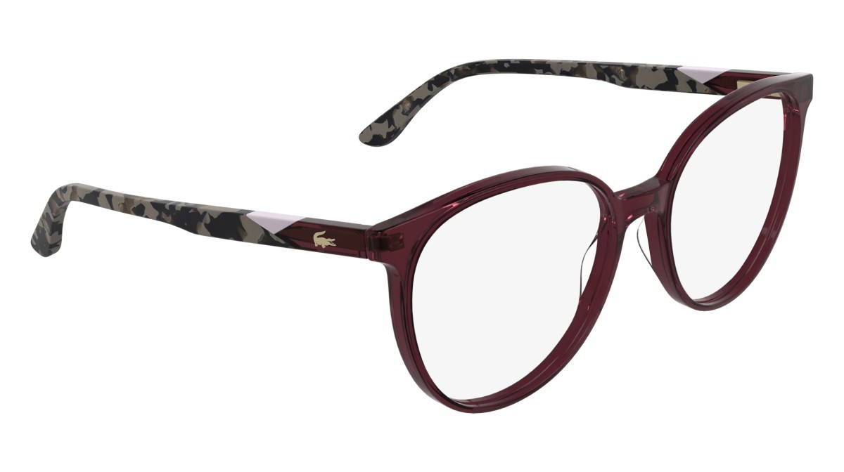 Eyeglasses Lacoste L2987 (503) color transparent wine shape rectangle 