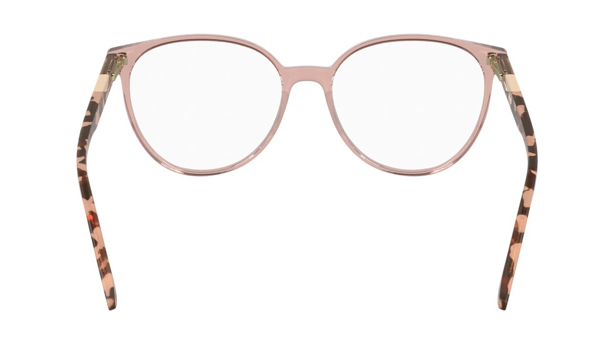 Eyeglasses Lacoste L2987 (662) color transparent rose shape rectangle lenses colore - 2