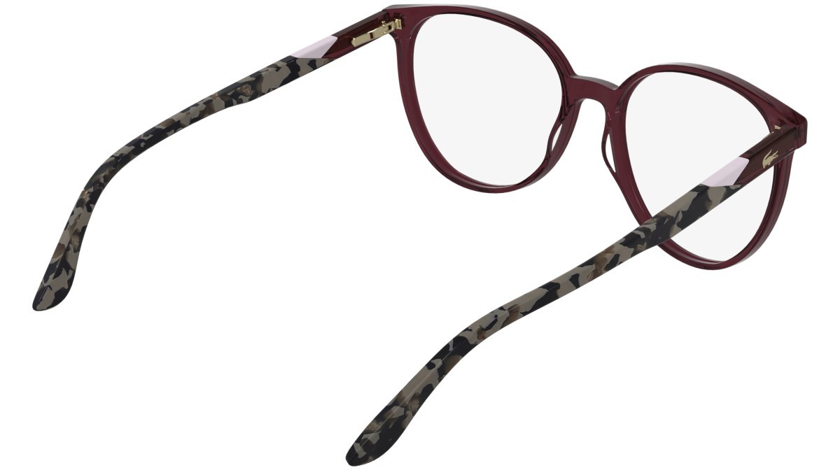 Eyeglasses Lacoste L2987 N (503) color transparent wine shape rectangular 