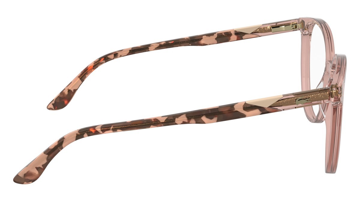 Eyeglasses Lacoste L2987 N (662) color transparent rose shape rectangle 