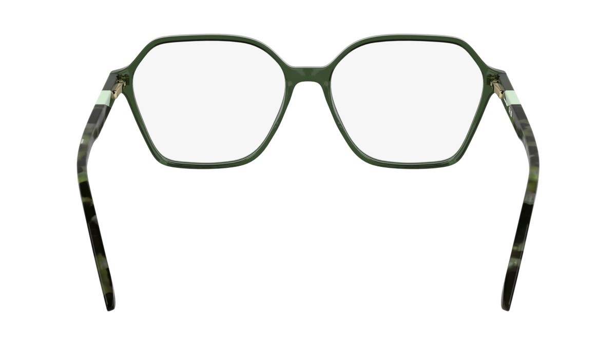 Eyeglasses Lacoste L2988 (301) color transparent green shape rectangle lenses colore - 1