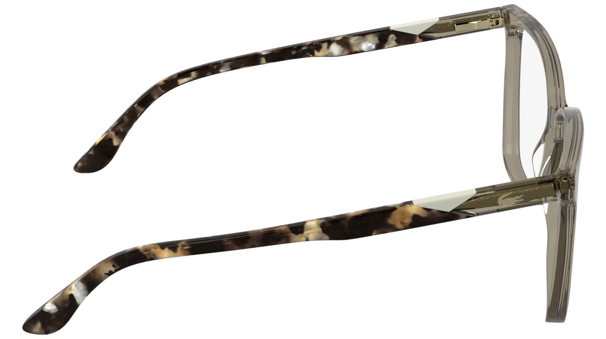 Eyeglasses Lacoste L2989 N (038) color tranparent light  grey shape rectangle 