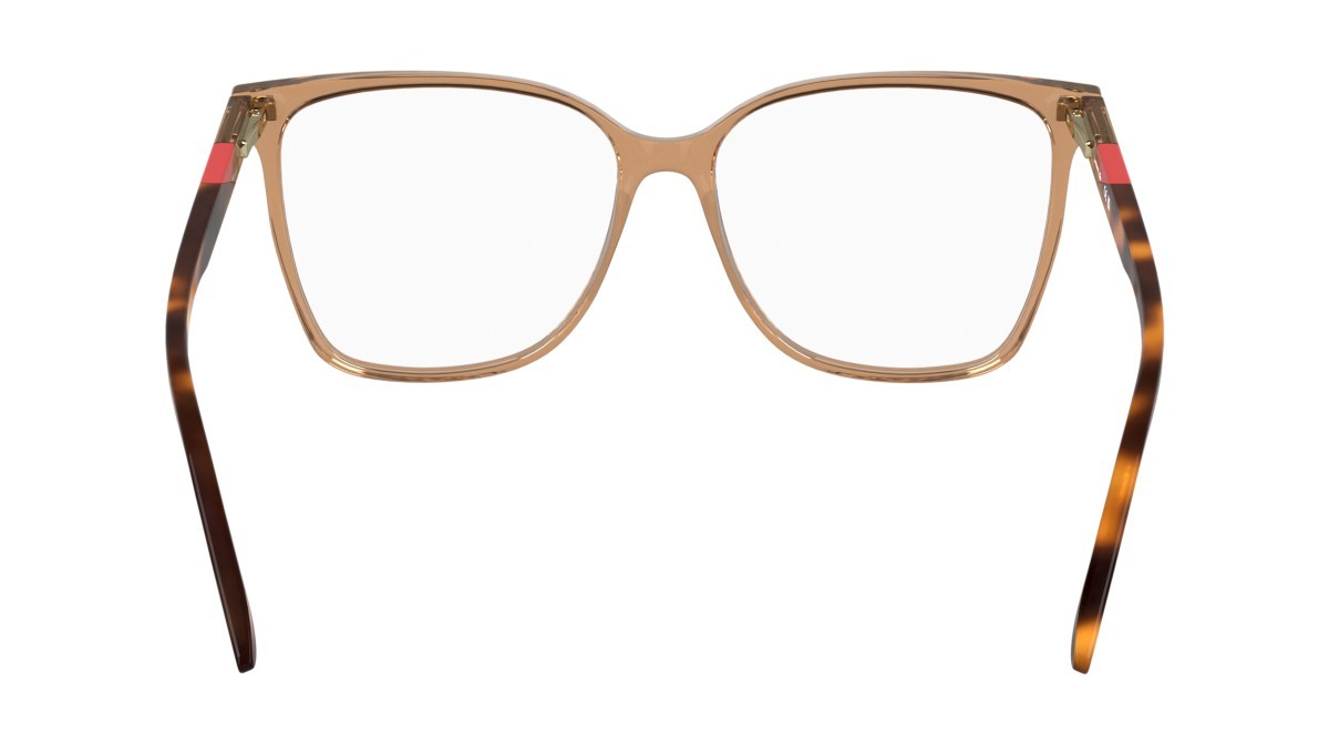 Eyeglasses Lacoste L2989 N (210) color transparent light brown shape rectangle 