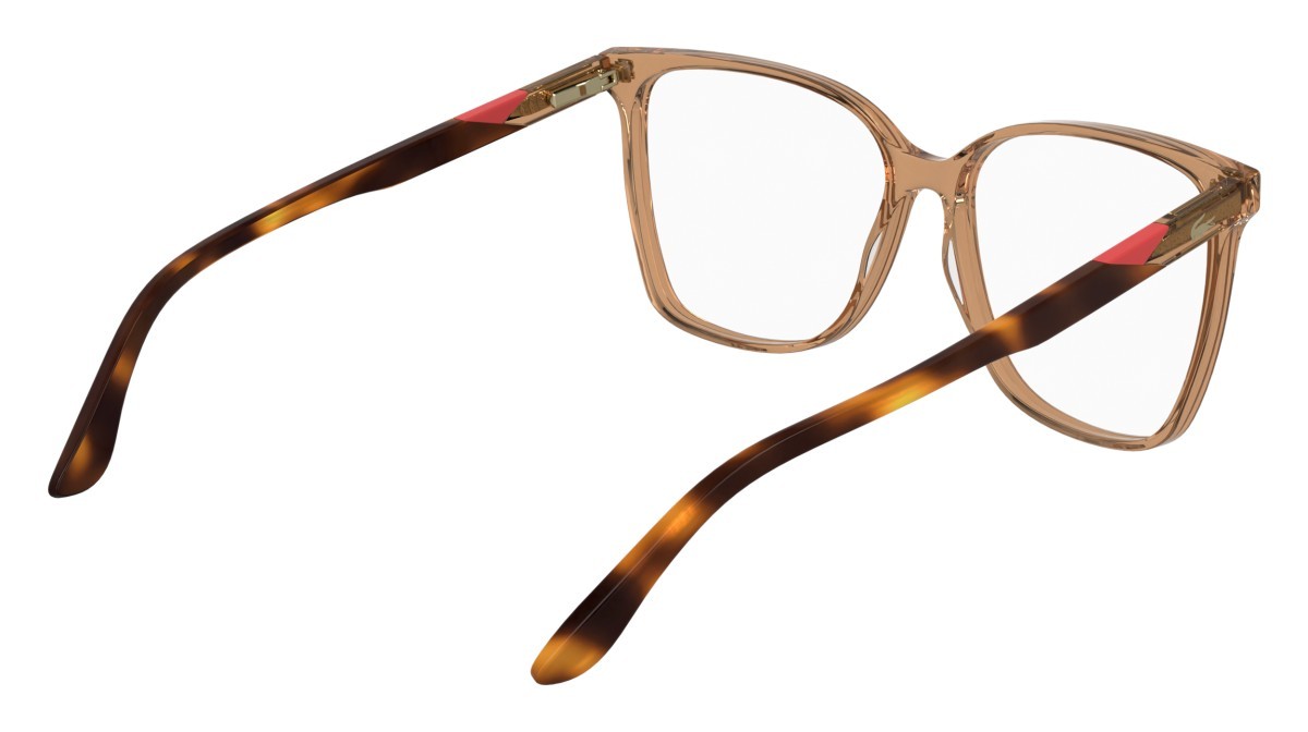 Eyeglasses Lacoste L2989 N (210) color transparent light brown shape rectangle 