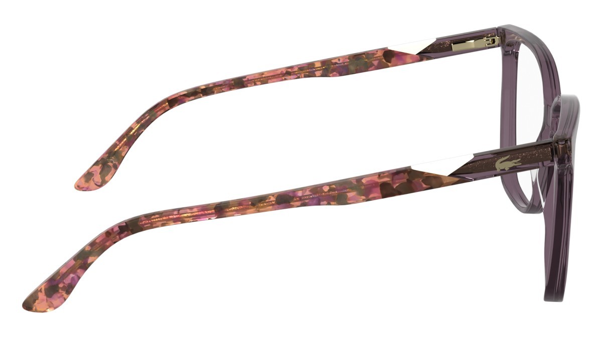 Eyeglasses Lacoste L2989 N (514) color transparent violet shape rectangle 