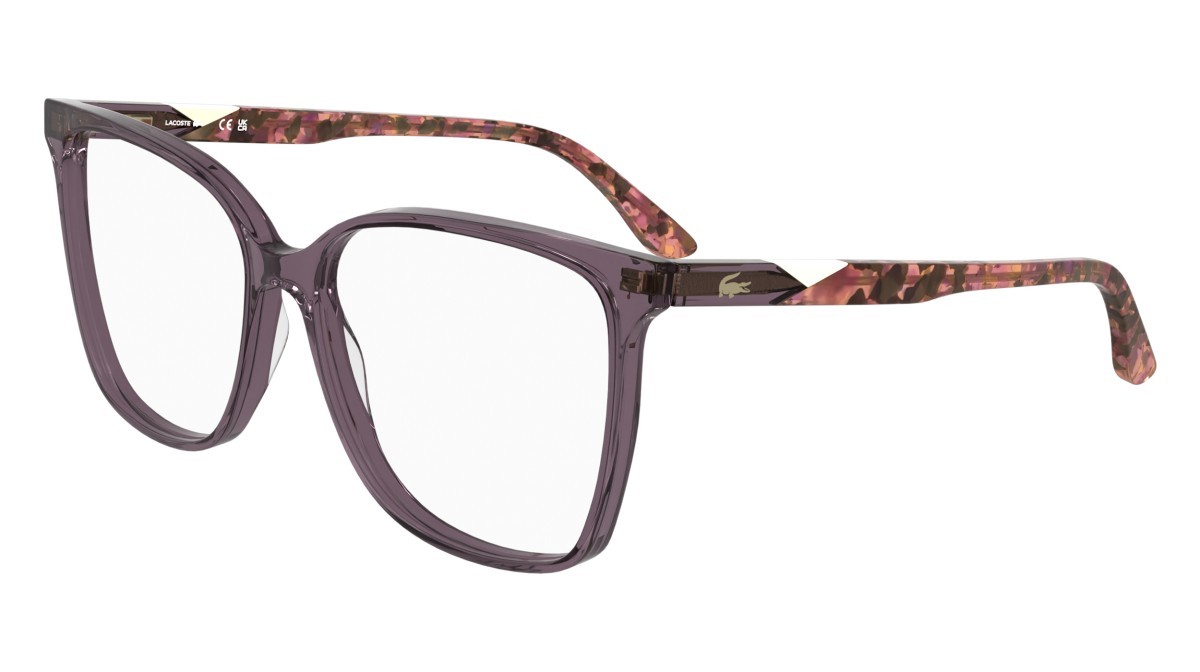 Eyeglasses Lacoste L2989 N (514) color transparent violet shape rectangle 