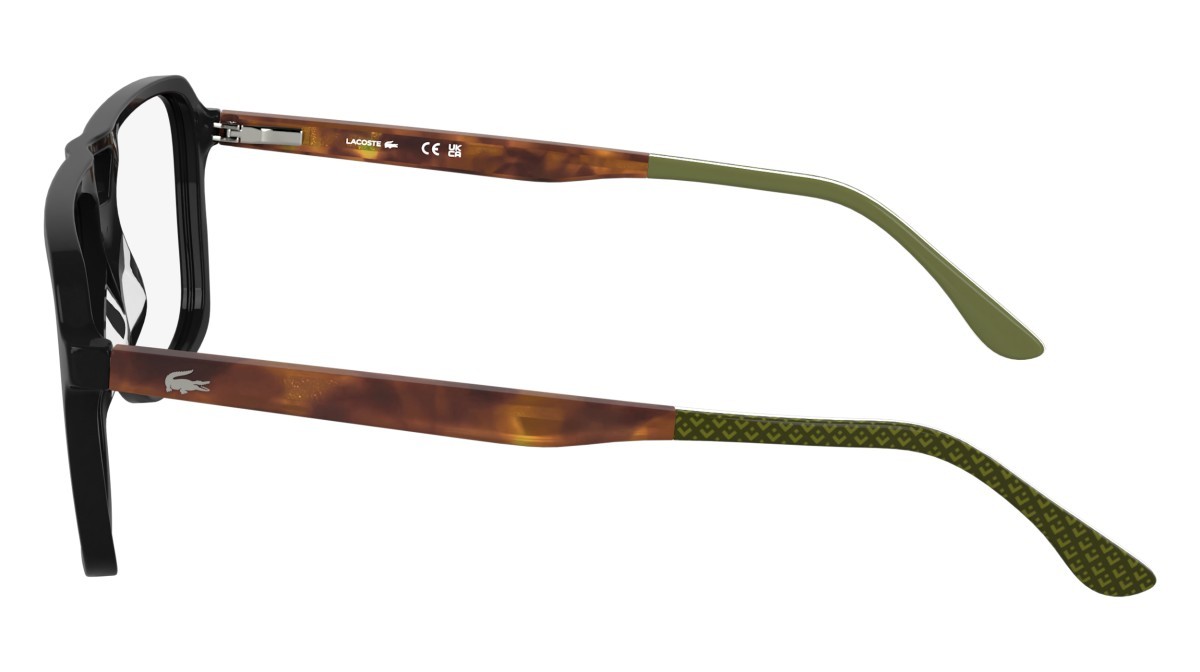 Eyeglasses Lacoste L2991 (001) color black shape aviator lenses colore - 1