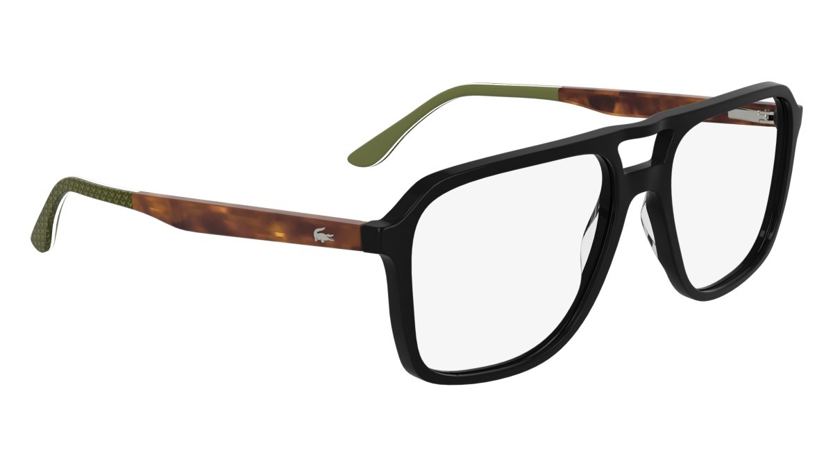 Eyeglasses Lacoste L2991 (001) color black shape aviator lenses colore - 1
