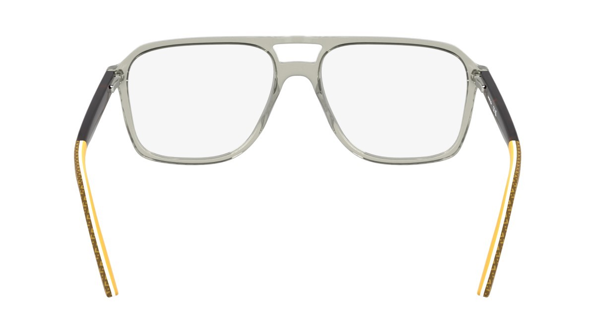 Eyeglasses Lacoste L2991 (035) color transparent grey shape aviator lenses colore - 2