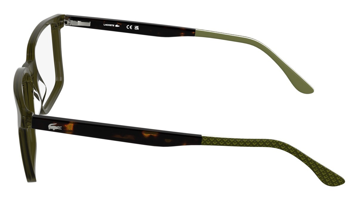 Occhiali da vista Lacoste L2992 (275) colore transparent khaki forma rettangolare 