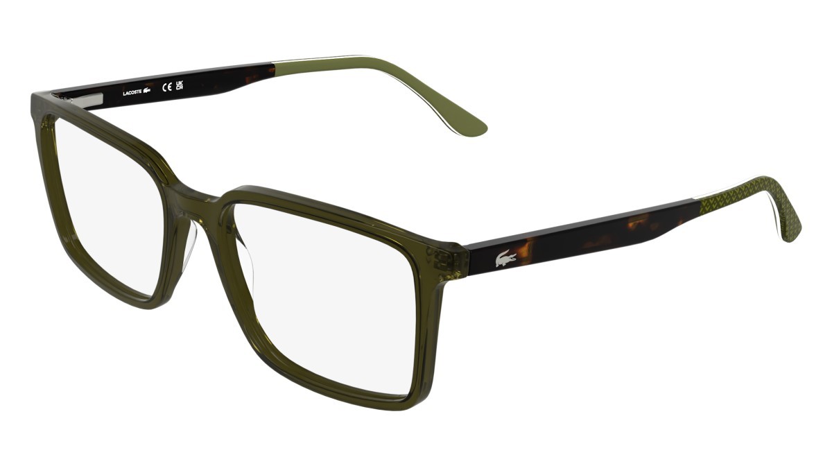 Eyeglasses Lacoste L2992 N (275) color transparent khaki shape rectangle 