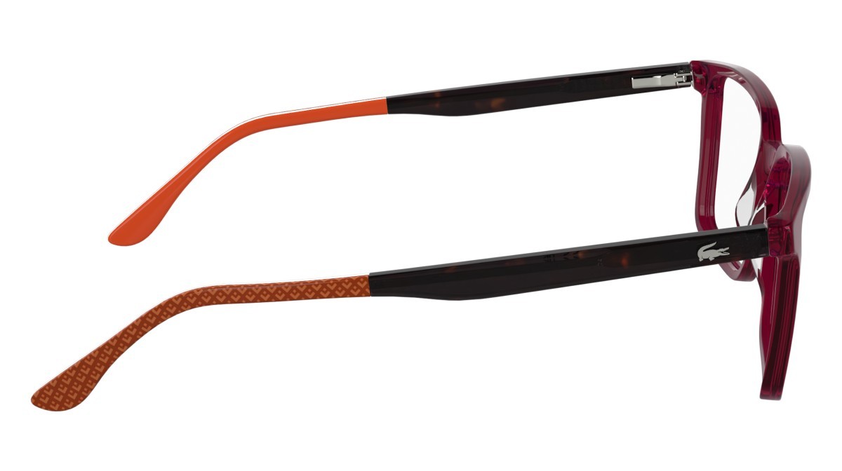 Eyeglasses Lacoste L2992 N (601) color transparent burgundy shape rectangle 