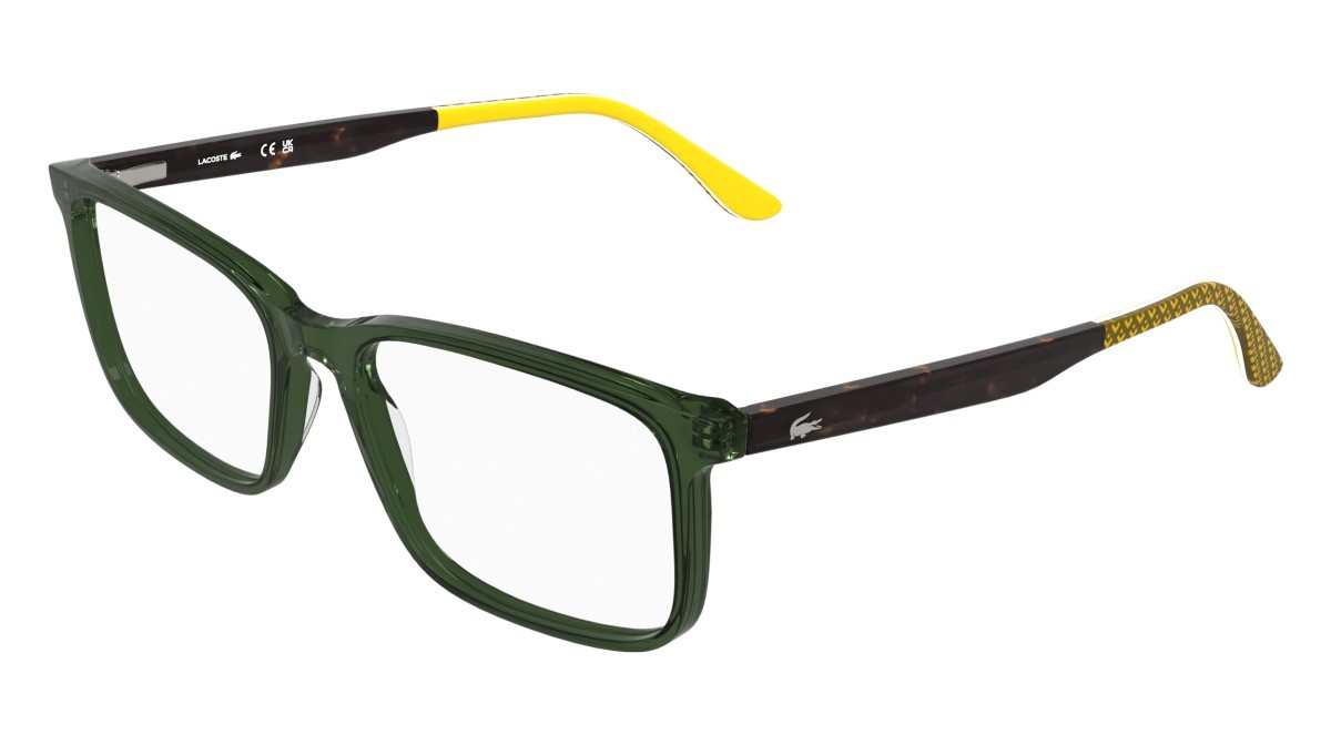 Occhiali da vista Lacoste L2993 N (301) colore transparent green forma rettangolare 