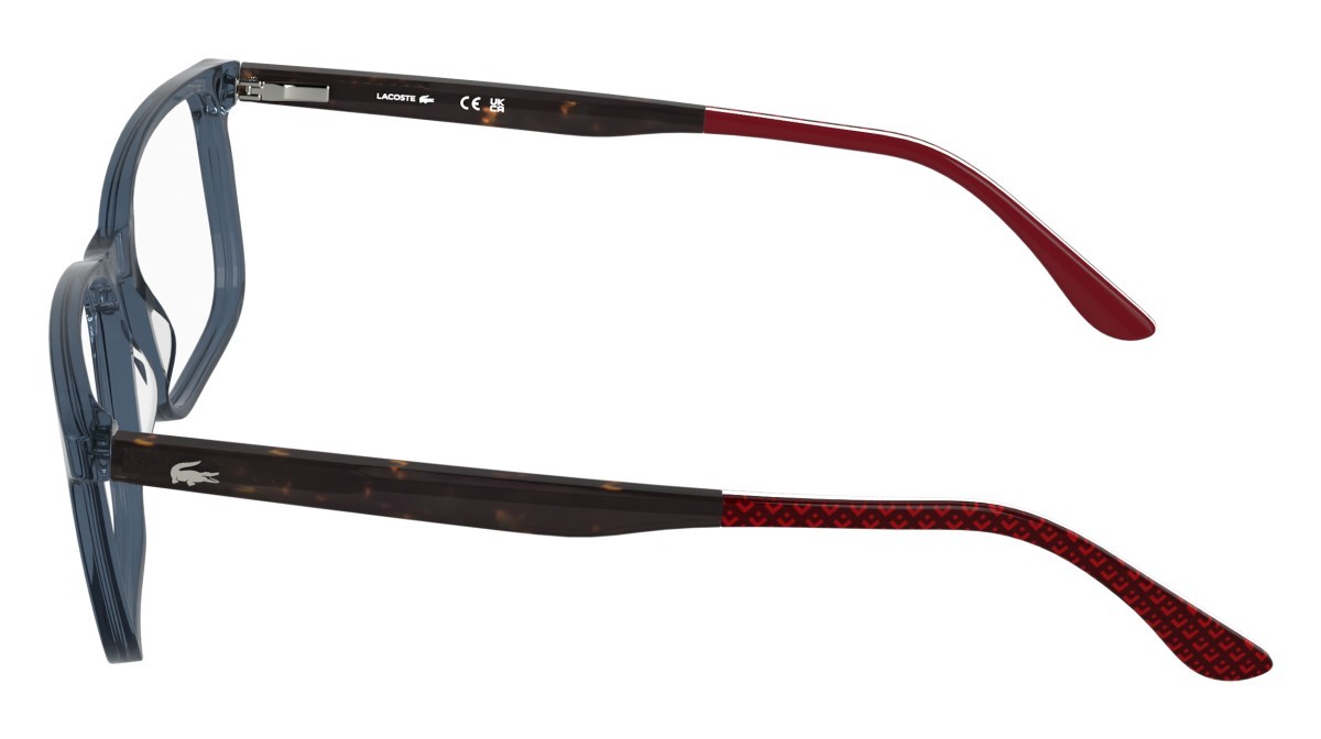 Eyeglasses Lacoste L2993 N (412) color transparent navy shape rectangle 