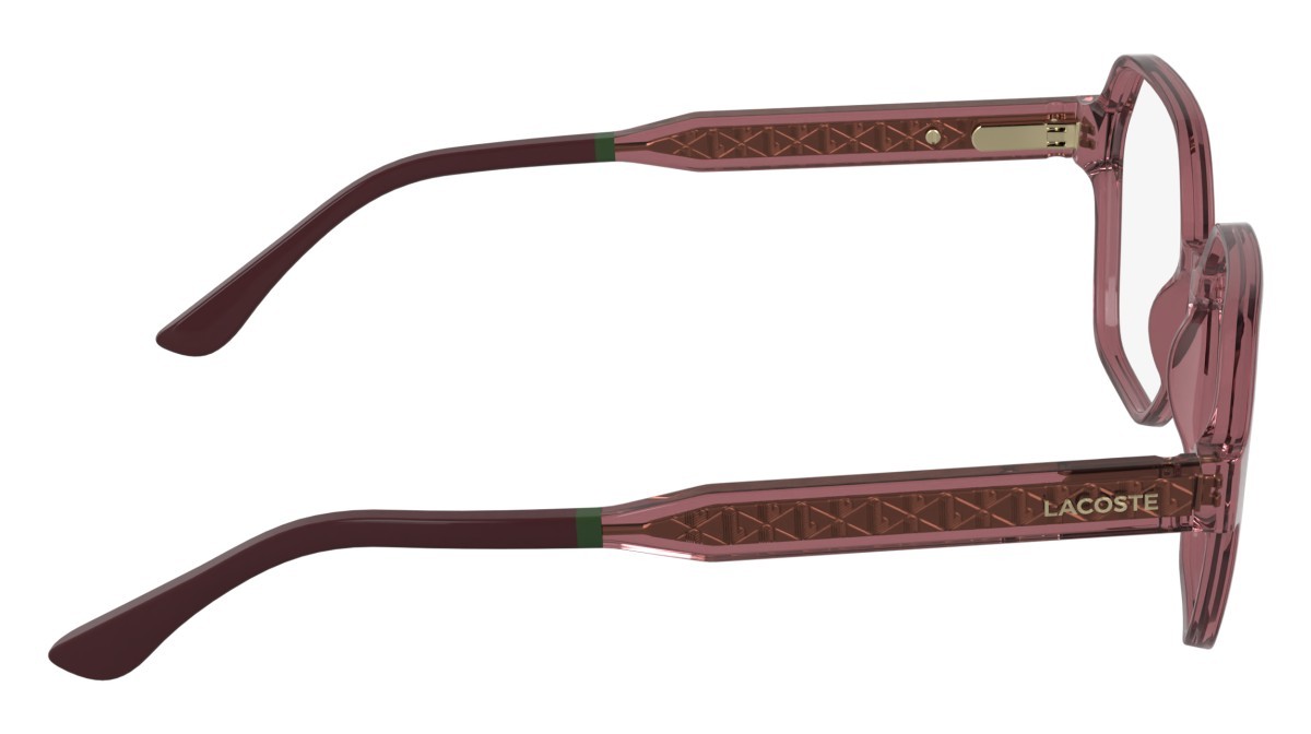 Eyeglasses Lacoste L4000 (601) color transparent burgundy shape rectangle 