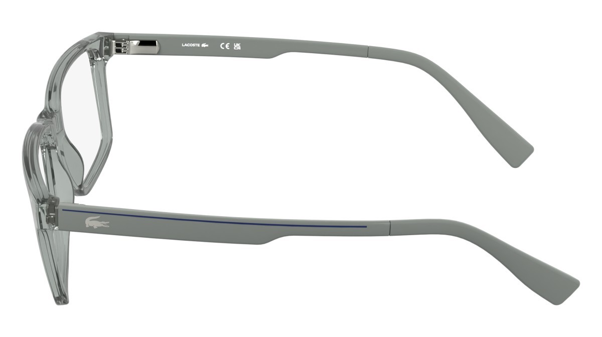 Eyeglasses Lacoste L4005 (035) color transparent grey shape rectangle 