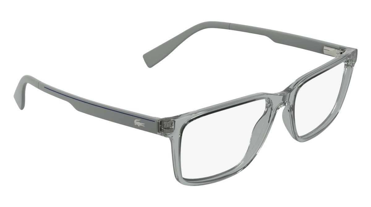 Eyeglasses Lacoste L4005 (035) color transparent grey shape rectangle 
