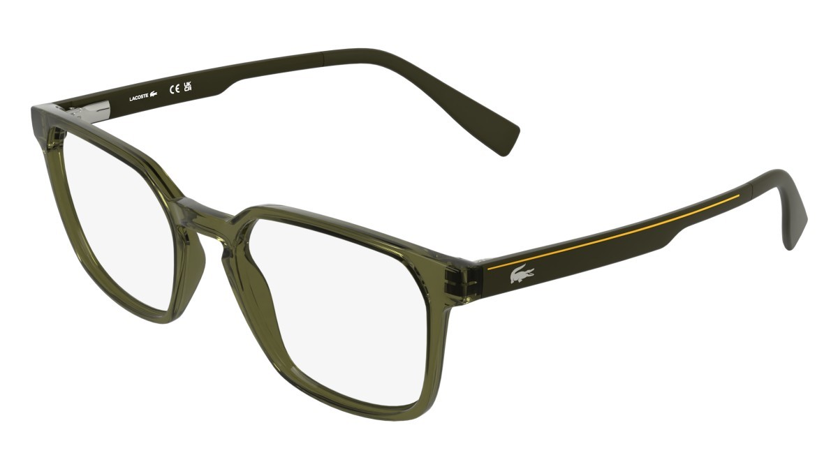 Eyeglasses Lacoste L4006 (310) color transparent olive shape rectangle 