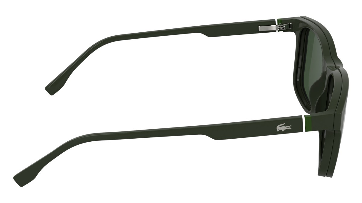 Eyeglasses Lacoste L4007MAG-SET (301) color green shape rectangle lenses solid green