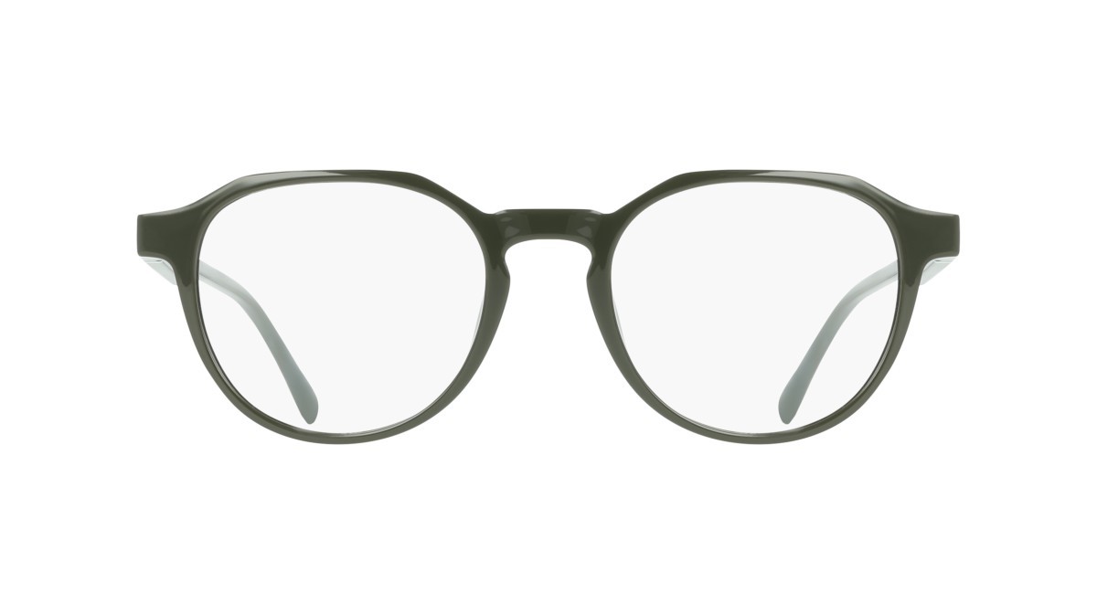 Eyeglasses Lacoste L4008MAG-SET (275) color khaki shape rectangle lenses solid khaky