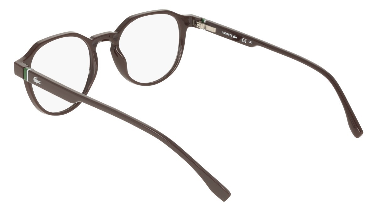 Eyeglasses Lacoste L4008MAG-SET (503) color wine shape rectangle lenses solid wine