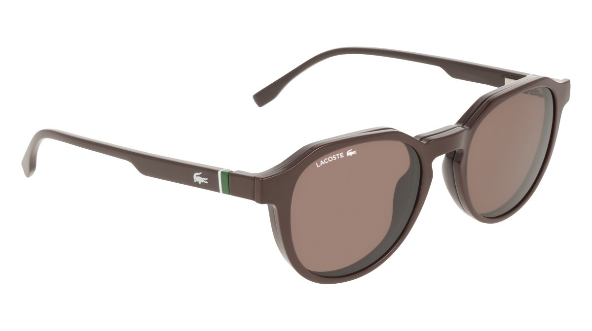 Eyeglasses Lacoste L4008MAG-SET (503) color wine shape rectangle lenses solid wine