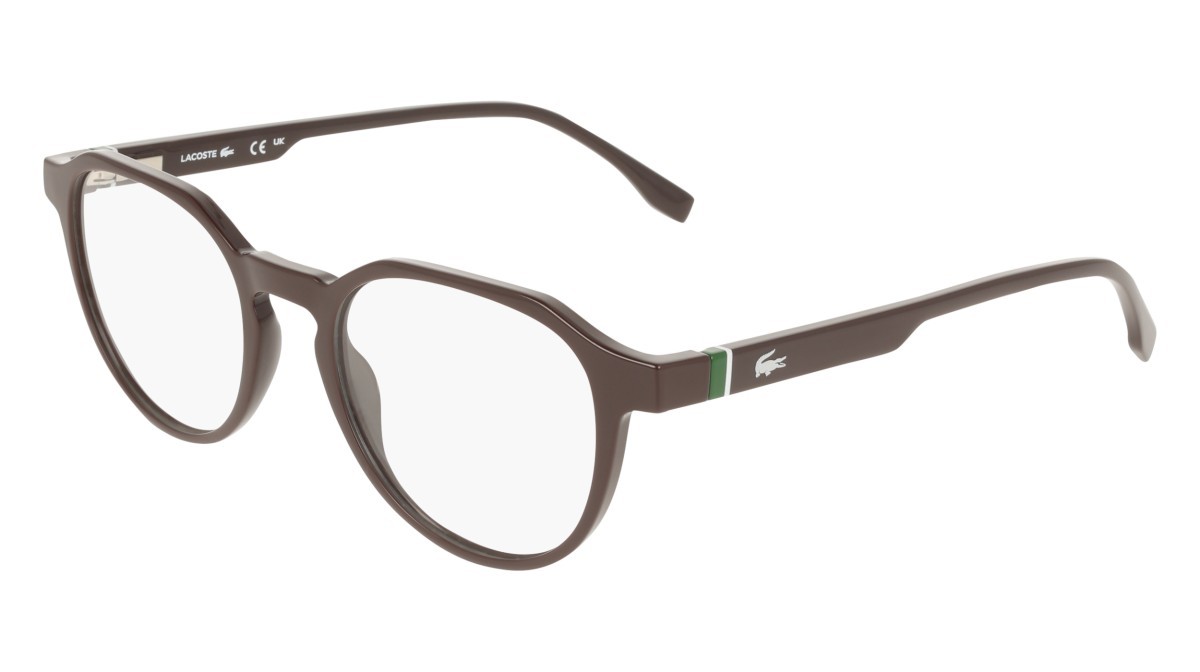 Eyeglasses Lacoste L4008MAG-SET (503) color wine shape rectangle lenses solid wine
