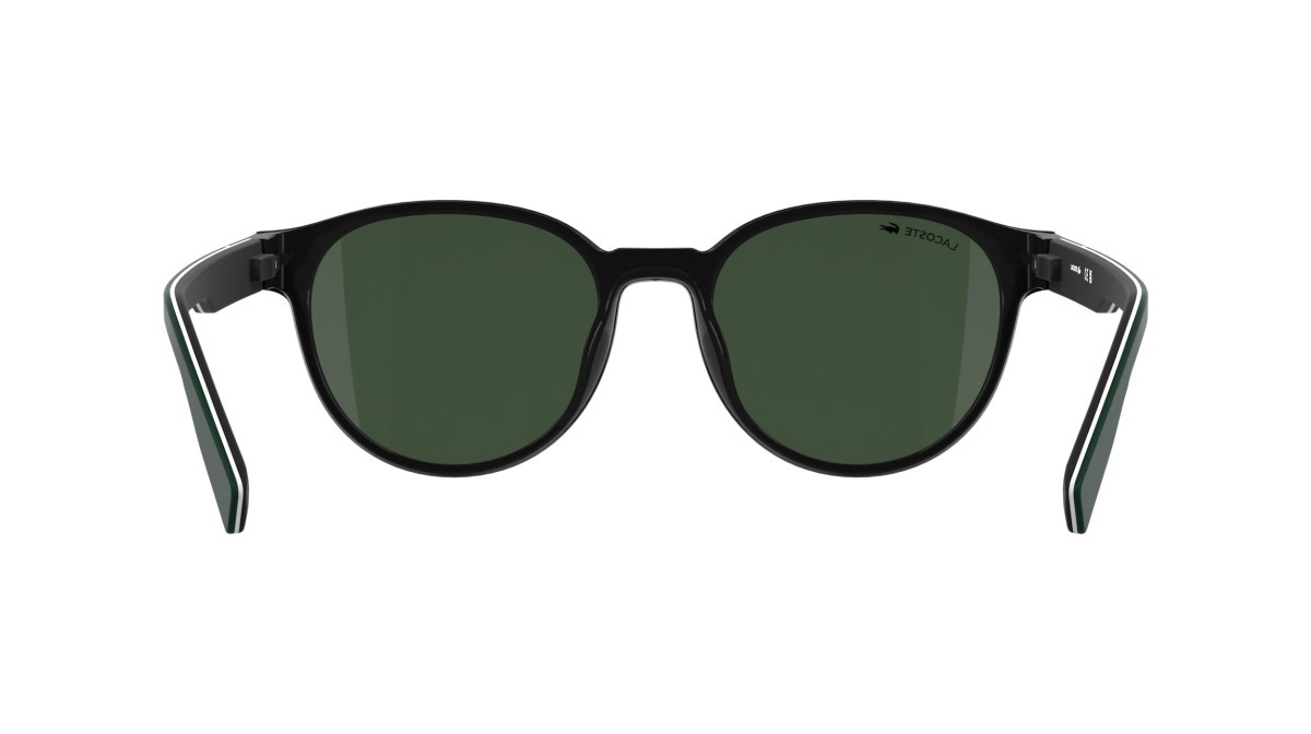 Eyeglasses Lacoste L4009MAG-SET (001) color black shape rectangle lenses solid green