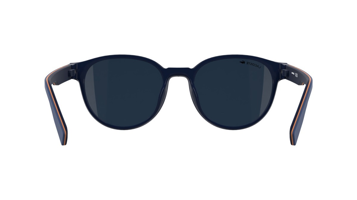 Eyeglasses Lacoste L4009MAG-SET (410) color blue shape rectangle lenses solid blue