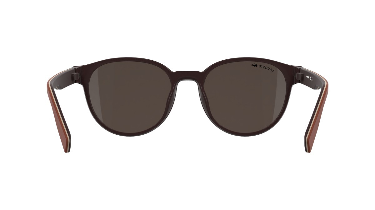 Eyeglasses Lacoste L4009MAG-SET (601) color burgundy shape rectangle lenses solid brown