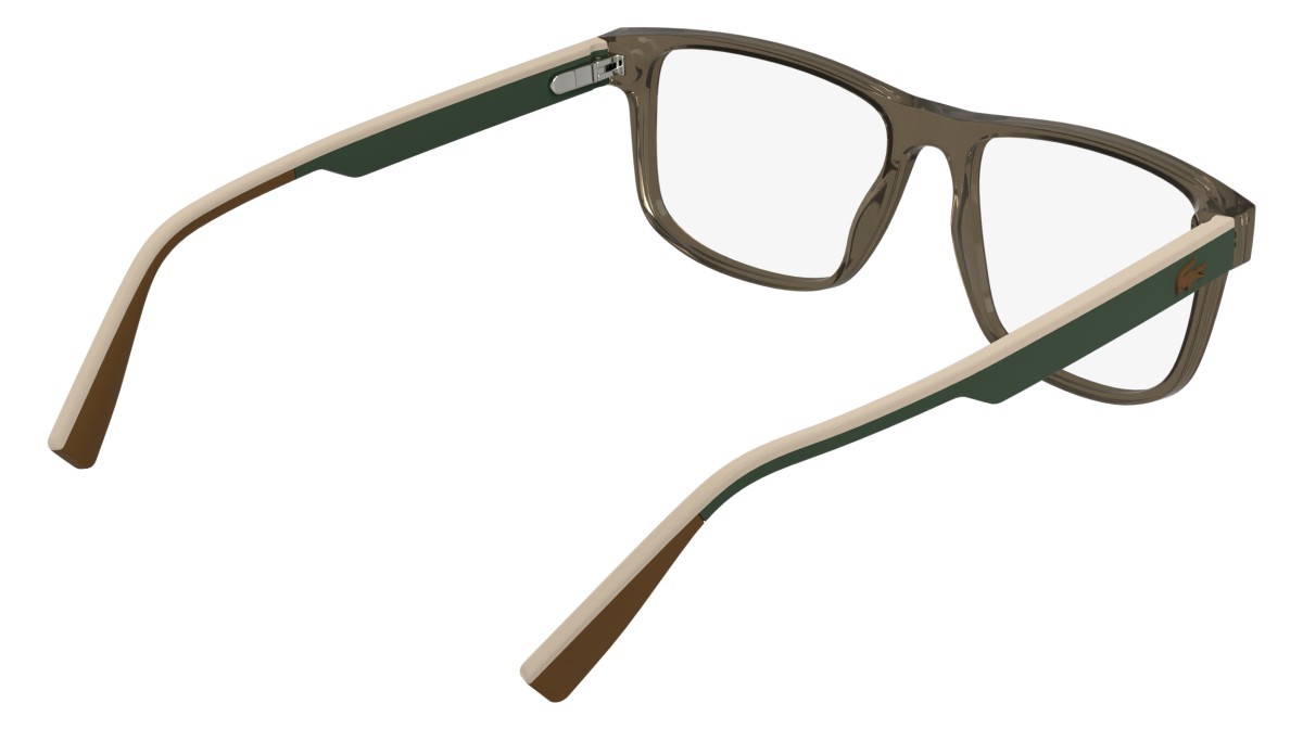 Eyeglasses Lacoste L4011 (200) color transparent brown shape rectangle 