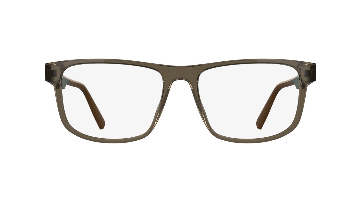 Eyeglasses Lacoste L4011 (200) color transparent brown shape rectangle 
